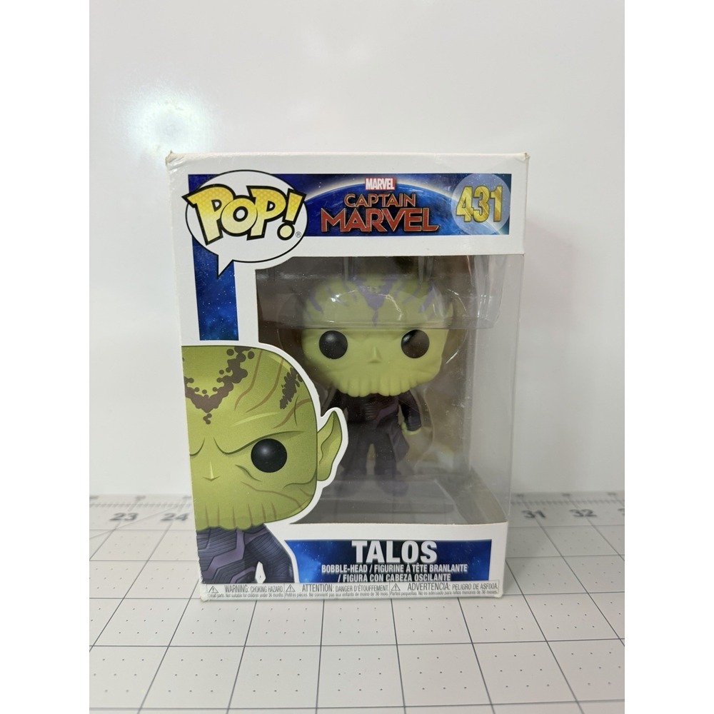 Funko Pop Marvel Captain Marvel Talos #431 Bobble-Head Vinyl Figure New